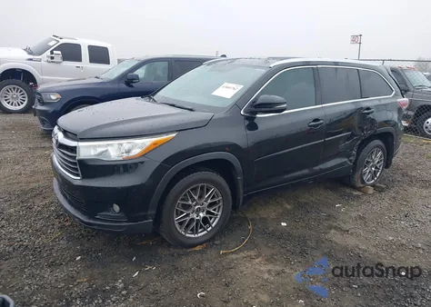 2015 Toyota Highlander Xle V6 from USA, damaged, VIN 5TDJKRFH9FS097849
